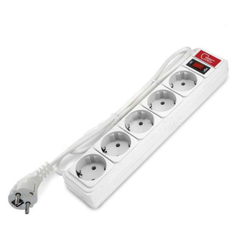 Фильтр сетевой 5 роз.1.5м 10А ПВС 3х0.75 бел. Союз 1324