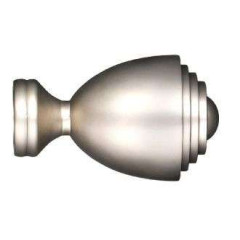 Карниз Ле-Гранд кованный Наконечник Грааль d25 серебро мат. (1 шт)