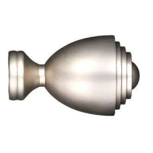 Карниз Ле-Гранд кованный Наконечник Грааль d25 серебро мат. (1 шт)