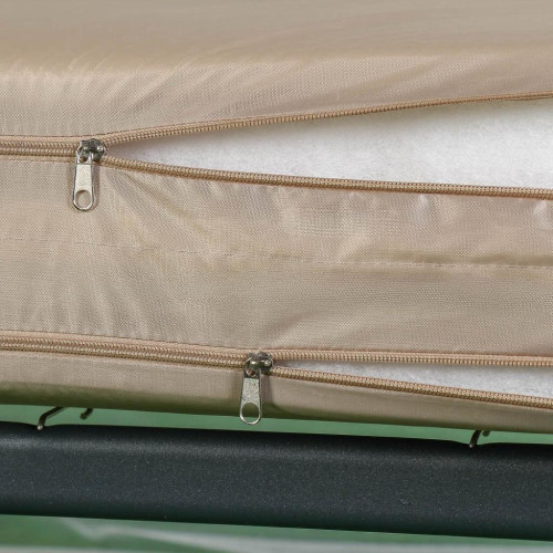 Качели садовые 3-х местные 170х53х165 см, 300 кг, Генуя, антрацит А45А.Т025 (500395)