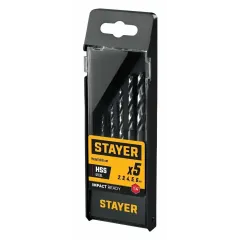 Набор сверл по металлу STAYER IMPACT READY НЕХ-1/4 5шт (29603-H5)
