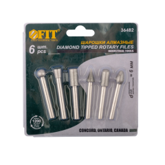 Шарошки алмазные FIT 6шт (36482)