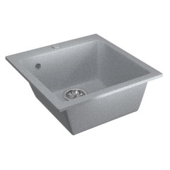 Мойка комп. MIXLINE ML-GM14 420х500x190мм, темно серая (309), сифон