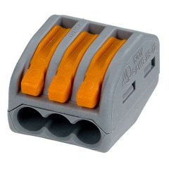 Клемма без пасты с рычажком (только для медных проводов) 3х0,08...4мм.кв. (97437)