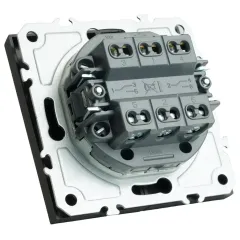 Переключатель 2-кл ЭМИЛИ черный RSW10-5107-05