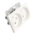Розетка 2-ая 2P Катрин белый с защитной шторкой GLS10-7113-01