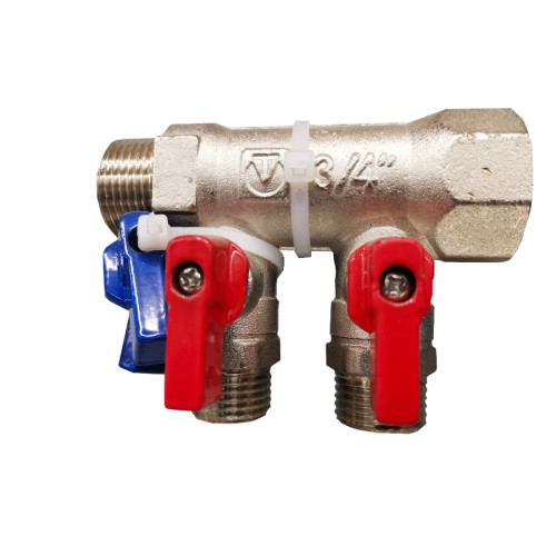 Коллектор с отсекающими кранами VT ф 3/4