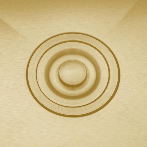 Мойка нерж. врезная GAPPO 50х50х21,5 см тол. 3 мм, золото (сифон, коландер) GS5050-3