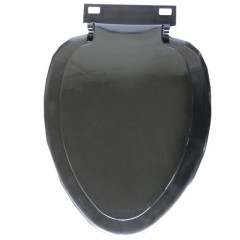 Сиденье для унитаза овальное чёрное