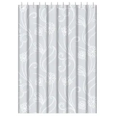 Шторка для ванной HAIBA HB75001 180x180cм 12 колец, белый узор (812669)