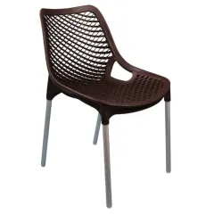 Стул пластиковый Эврика коричневый М6333 (205113)