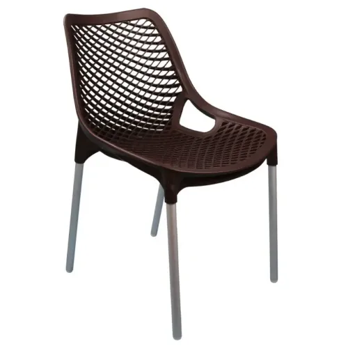 Стул пластиковый Эврика коричневый М6333 (205113)