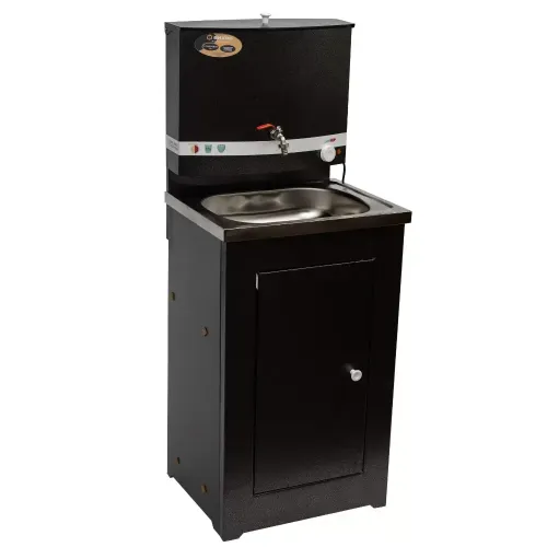 Умывальник дачный ВИХРЬ ЛЮКС (74/4/2) с подогревом, нержавеющая мойка, цвет медь