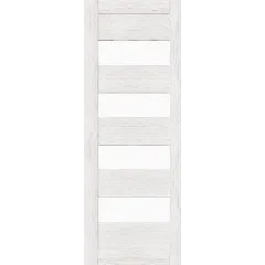 /Дверное полотно Браво-23 ДО 80 Bianco Veralinga, покрытие Эко Шпон (BRAVO) (Magic Fog)(153-0478)