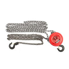 Таль цепная MATRIX 0,5т, h подъема 2,5м, расстояние между крюками 240мм (519305)