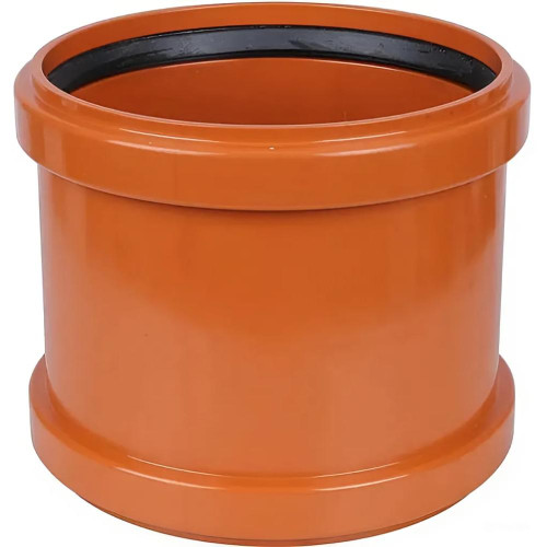 Муфта кан. наружная РЫЖАЯ ф 200