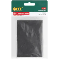 Губка абразивная FIT 100х70х25мм P60/P100 (38367)