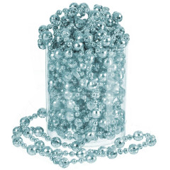 Бусы новогодние 500см SY16-86 LB круглые, голубой
