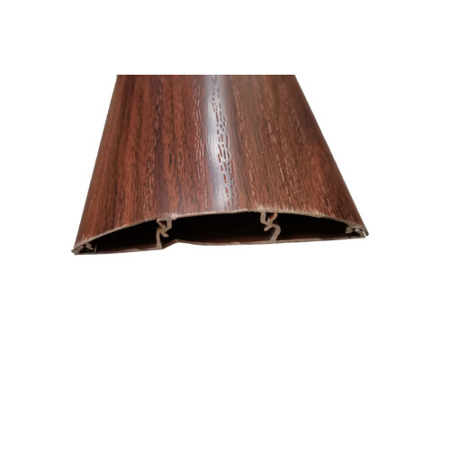 Наличник ПВХ с кабель каналом Орех темный (70*2200)