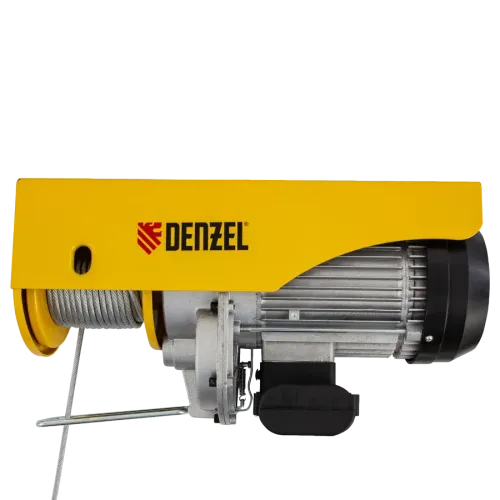 Тельфер электрический DENZEL TF-1200 (1.2т, 1800 Вт, высота 12 м, 8 м/мин) (52018)