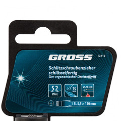 Отвертка GROSS SL 5,5х150 мм (12112)