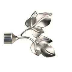 Карниз Ле-Гранд кованный Наконечник Лист 16D серебро-мат (1 шт)