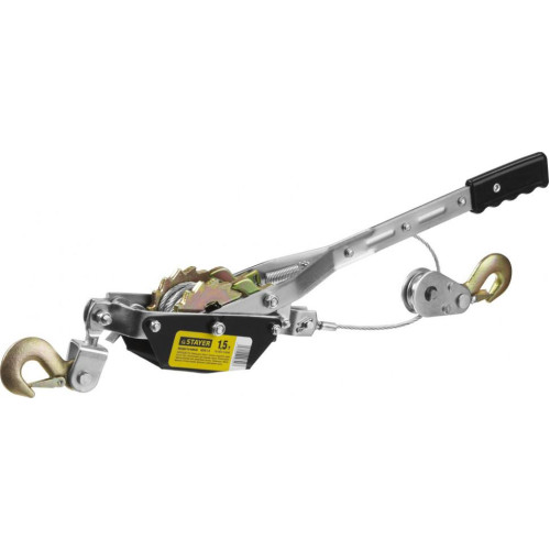 Лебедка рычажная STAYER MAXPull тяга 1,5т, трос 2,4м (4310-1.5)
