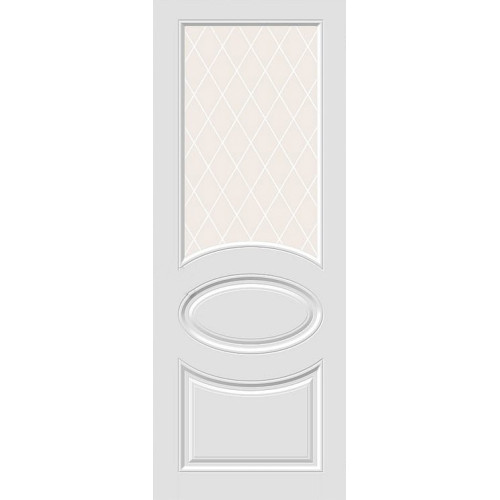 /Дверное полотно Скинни-21 ДО 80 Whitey, покрытие полиуретановая эмаль (BRAVO) (White Crystal)(013-0257) ЛИКВИДАЦИЯ