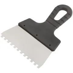 Шпатель КУРС зуб. нерж. 150 мм/6мм (06601)