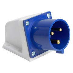 Вилка О/У STEKKER 2P+PE 32A IP44 ST-523 PPG32-523-44 49445