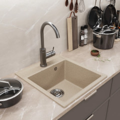 |Мойка комп. MIXLINE ML-GM28 450х500x190мм, бежевая (328), сифон