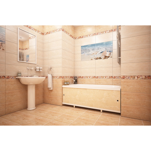 Экран для ванны МЕТАКАМ универсал-кварт 1,5 м песочный