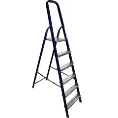 Стремянка АЛЮМЕТ (М8406) сталь 6 ступ., профиль 40х20