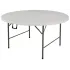 Стол садовый Марьяна NEO 152х152х74см круглый, пластиковая столешница, белый (495356)