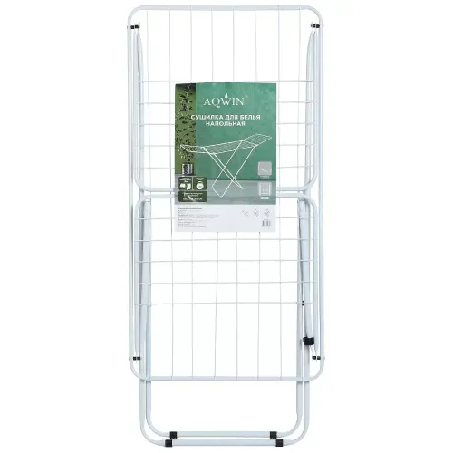 Сушилка для белья напольная AQWIN 18м, 182х50х100см, белая, 120501 (499058)