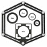 Линейка складная WORKPRO 1 трафарет (WP269002)