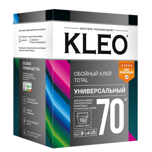 Клей обойный KLEO TOTAL универсальный 70 кв.м 200г (12)