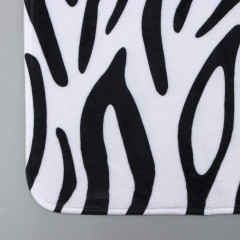 Набор ковриков для ванной и туалета 2шт ДОЛЯНА 50х80см+45х40см Зебра (1152801)