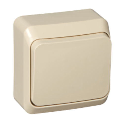 Выключатель О/У 1-кл ЭТЮД кремовый BA10-001K (67448)