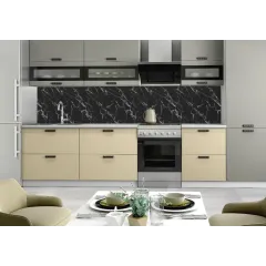 Фартук для кухни АБС 0,60*3,0м Крестола BLACK 546