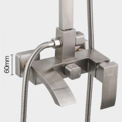 Душевая стойка FRAP F24803 нерж. сталь, сатин