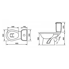 Унитаз-компакт С. ОСКОЛ 