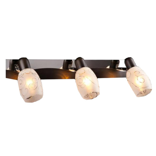 Светильник настенный EUROSVET 60301/3 хром/венге(8м2)