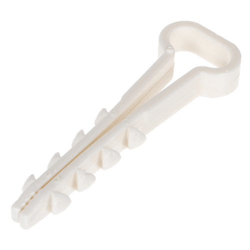 Дюбель хомут Т-образный 5-10мм нейлон белый (100шт в уп.) Fortisflex (405071)