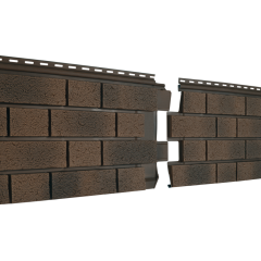 Фасадная панель Ю-ПЛАСТ Stone-House S-Lock Клинкер балтик магма (1,95*0,292/0,57 кв.м. в уп.15шт)