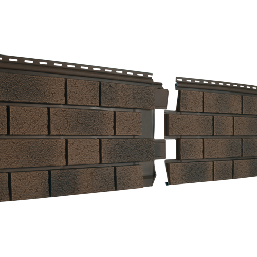 Фасадная панель Ю-ПЛАСТ Stone-House S-Lock Клинкер балтик магма (1,95*0,292/0,57 кв.м. в уп.15шт)