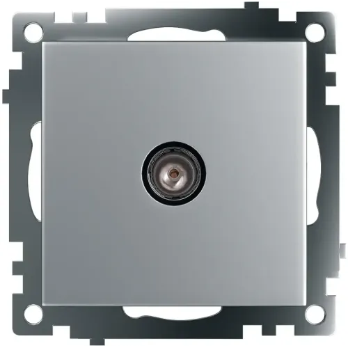 Розетка TV Катрин серебро GLS00-7108-03