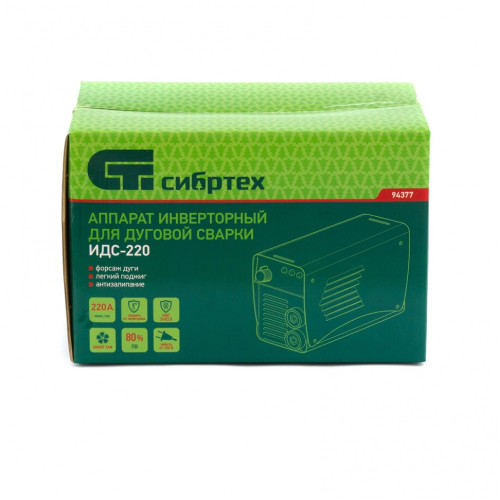 Аппарат сварочный СИБРТЕХ ИДС-220 (94377) (*10)