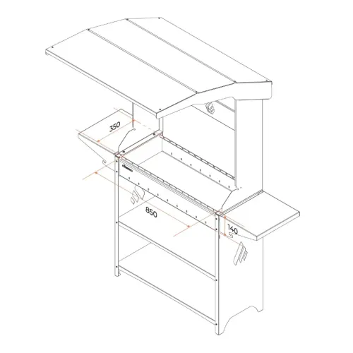 Мангал GRATAR Professional Standart Roof PSR3000