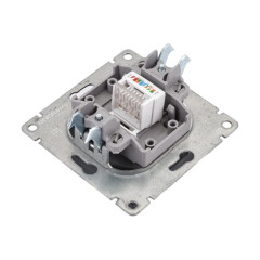 Розетка PC UNIVersal Афина графит A0051-Gr